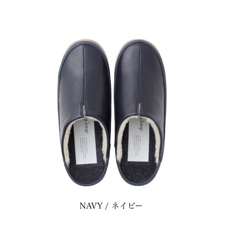 a.loop / room shoes / camel , navy , gray , black . M (22.5cm~24.5cm)  women  L (25.0cm~27.0cm)  men