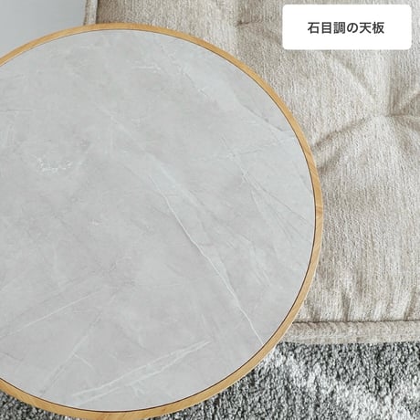 NATURAL × GRAY ROUND SIDE TABLE /ノートPCが乗せれる木製でおしゃれなサイドテーブル  / ソファサイド テーブル / 円形 ラウンドテーブル