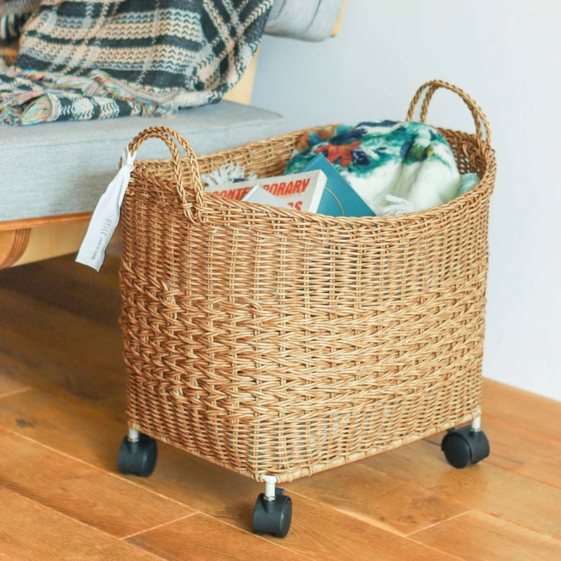 CASTER BASKET / M , Lサイズ / かご編みのナチュラルなスタイリングの