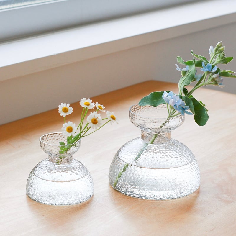 GRASS STAND TRAY 'N' VASE / フラワーベースとしても使えるガラス製の