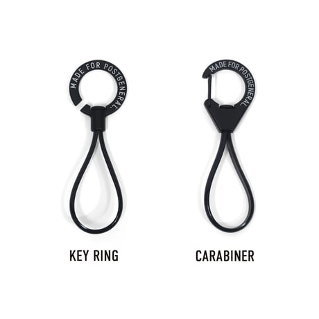 ZINC ALLOY KEY RING & KEY RING CARABINER SET / 2種 2個セット