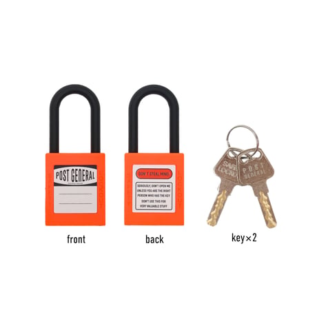 NYLON PADLOCK / ナイロン南京錠 / BLACK , BLUE , GRAY , ORANGE