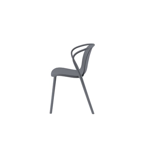 PP GRAY CHAIR / デザインと快適性を融合したあアームチェア / ダイニングチェア / ホテルライク / 北欧ナチュラル / 韓国インテリア / ポリプロピレン製
