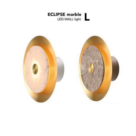 Eclipse marble LED - wall light（Lサイズ）/ 息を呑むような美しい光の表情が自慢のウォールライト