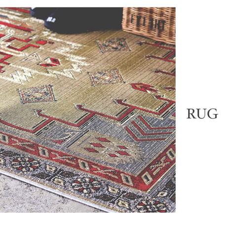 TO-GO RUG LARGE / ART インテリアシーンに映える絵画のようなアクセントラグ /サイズ : 約w1300×h1900mm