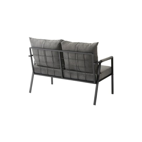 STYLISH corduroy 2P SOFA / シンプルなコーデュロイ生地とスチールフレームのスタイリッシュソファ / 2人掛けソファ / GRAY , GREEN