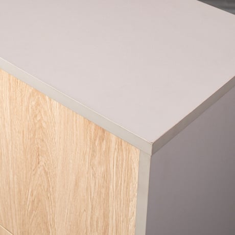 NATURAL × GRAY CABINET 45 / 90 収納キャビネット / アジャスター / リビング収納