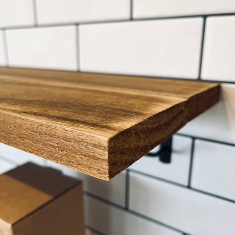SHELF900 / STEEL BRACKET + WOOD / サイズ : W91.5 × D18 ×H9.5cm / ウォールシェルフ / 棚 ラック / 壁面収納