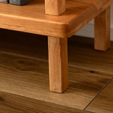WOOD SHELF / 空間にやさしい深みをもたらすミディアムトーンの木製シェルフ / 3段シェルフ , 4段シェルフ