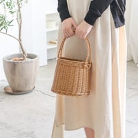 UTILE ROUND BAG / ユティル ナイール ラウンドバッグ / ナチュラル