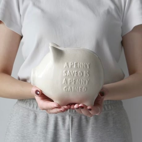 Piggy Bank｜ぼってりとしたヴィンテージの風合いのブタの貯金額