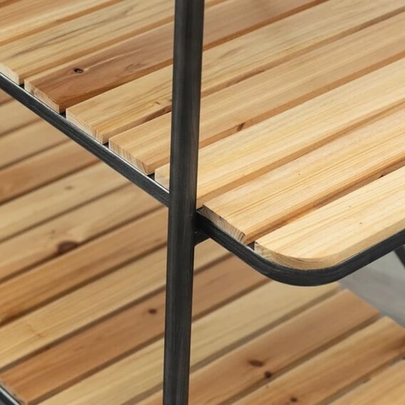 【送料無料】Iron × Wood 4D Shelf IRON / WOOD 3 STEP SHELF / シェルフ / ディスプレイ棚 / 3段ラ