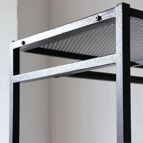 LIGHT-WEIGHT IRON COAT RACK / ハンガーラック /オープンシェルフ / SIZE：約W900×D440×H1600mm