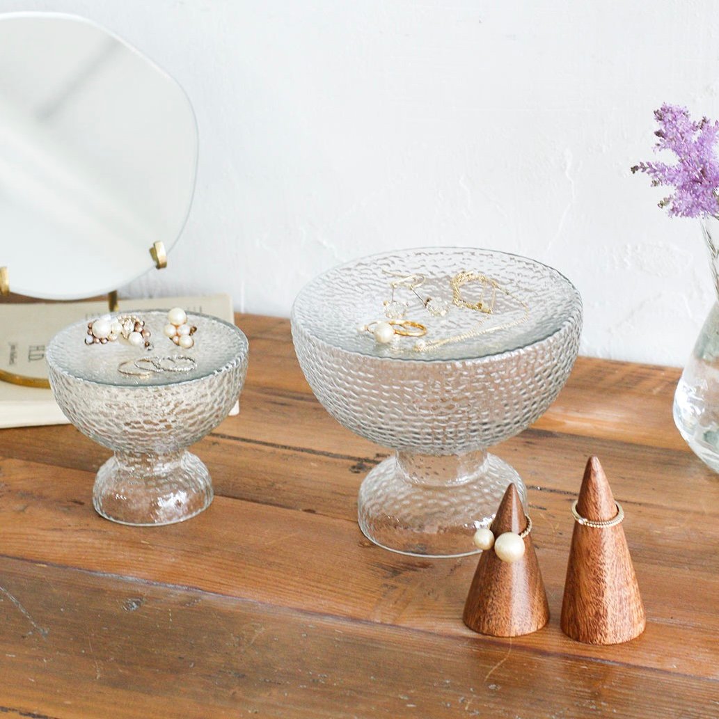 GRASS STAND TRAY 'N' VASE / フラワーベースとしても使えるガラス製の