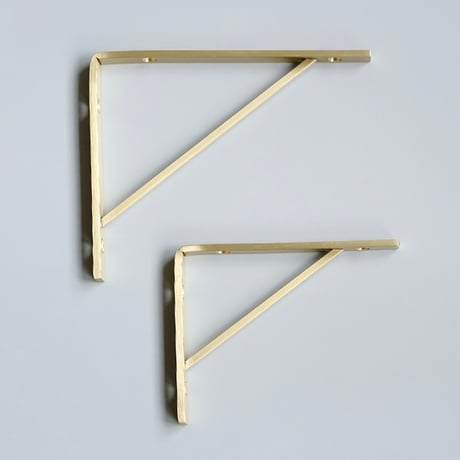 BRASS bracket"shelf / シンプルでスタイリッシュな棚受けブラケットSサイズ , Lサイズ / 真鍮素材