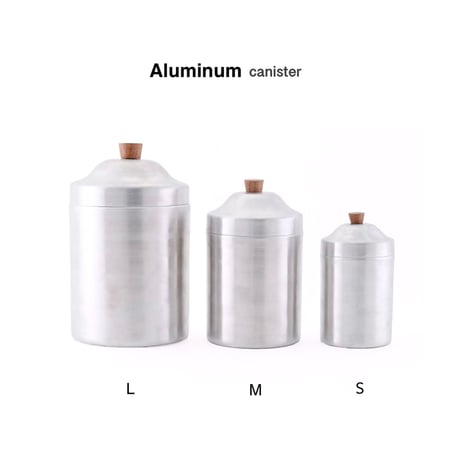Aluminum canister 03 / 使い込むほどに愛着が湧くノスタルジックなキャニスター / キッチン収納 /  重ねて収納