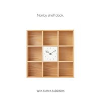 Norrby stand clock / ウッドシェルフと時計がひとつになった家具のような置き時計 / 北欧 / ナチュラル