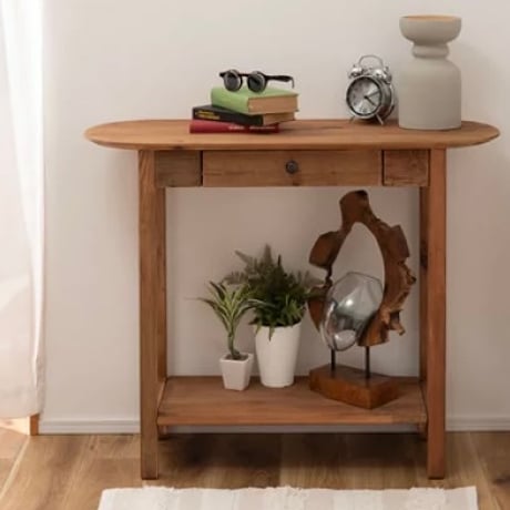OLD PINE WOOD CONSOLE TABLE / 古材を使った雰囲気のあるコンソールテーブル / 作業台 / 作業テーブル / サイズ W95×D35×H76cm