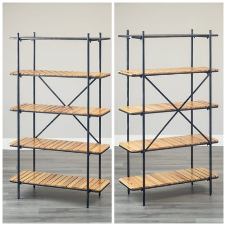 IRON / WOOD 5 STEP SHELF / シェルフ / ディスプレイ棚 / 5段ラック / アイアンファニチャー / ビンテージインテリア