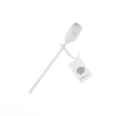 aluminum jam & ice cream spoon /アイスも食べやすくなるスプーンと底に残ったジャムや取りにくい縁の部分もすくいやすい形のスプーン / ペア2本入り / スプーン