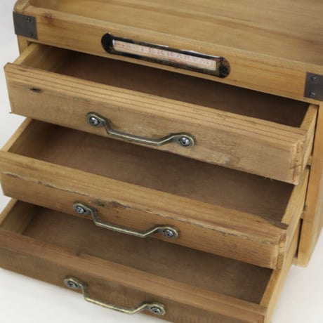 WOOD COLLECTION BOX HANDLE［ W30xD22xH34.5cm ］置き型