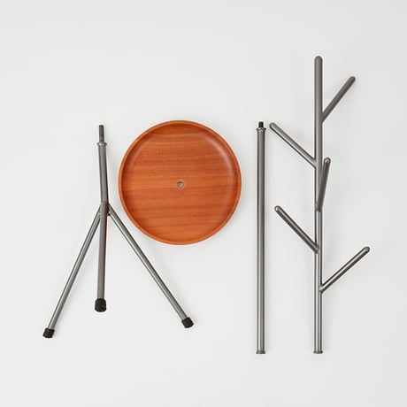 IRON × WOOD TREE HANGER / デザインのある 高さを２段階に変える事ができるツリーハンガー / H116cm ▷ H171cm
