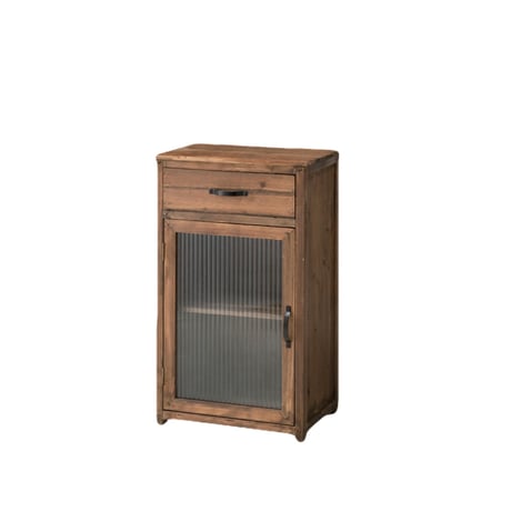 ＷＯＯＤ×ＧＲＡＳＳ ＣＡＢＩＮＥＴ / アンティークな雰囲気のあるガラスキャビネット