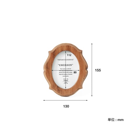 ROUND STAND FRAME / ヴィンテージライクな木製フォトフレーム / PINE WOOD / Sサイズ , Lサイズ