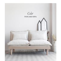 Pancake sofa / 2P SOFA / パンケーキのような ふんわり丸みのあるデザインが可愛いソファ / 一人暮らしインテリア 二人暮らし / 北欧ナチュラル