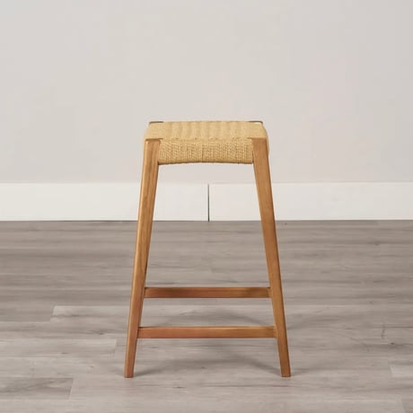 ASH WOOD × PAPER CORD STOOL 02 / +HIGH アッシュ無垢のスツール / 北欧スタイル 和モダン / ダイニングチェア ダイニングスツール