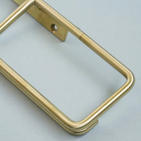 KT brass paper holder / 他にはない個性的なデザインの トイレットペーパーホルダー / シングル , ダブル
