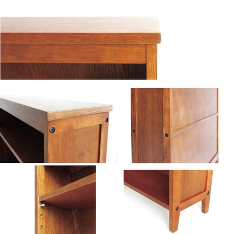 WOOD BOOK SHELF / ラック / 本棚 / 食器棚 / 可動棚  サイズ : W700× D200×H900mm