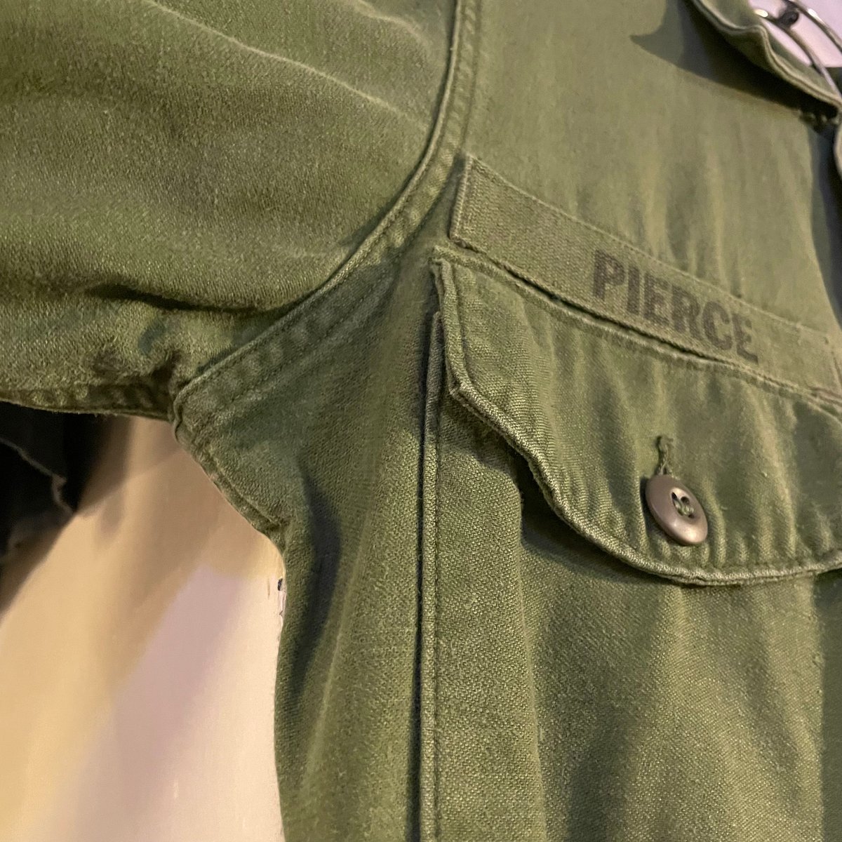 LIFE　60s ユーティリティシャツ 15½X33 OG107 Amazon.co.jp: 60s US ARMY 米軍実物 OG-107 コットン サテン