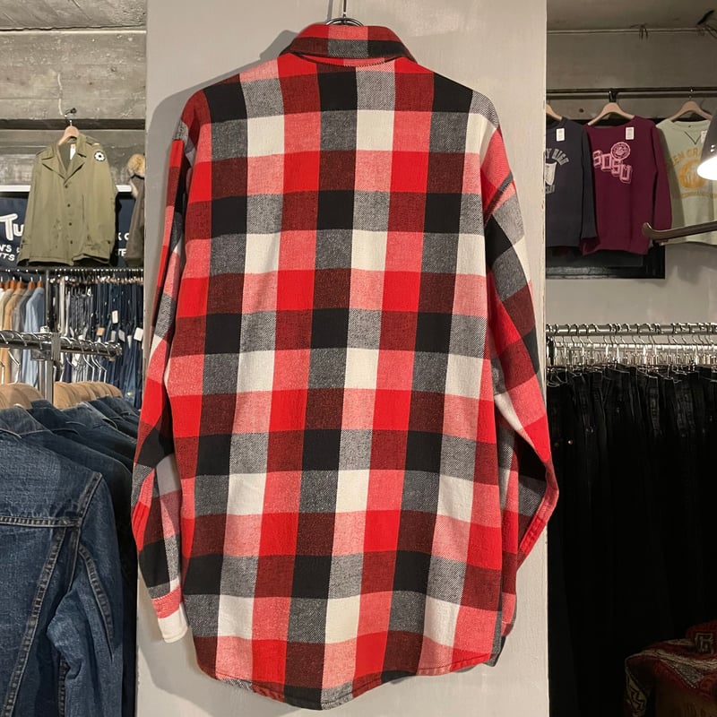80s BIG MAC L/S ネルシャツ USA製 Size L ビッグマック (S4613