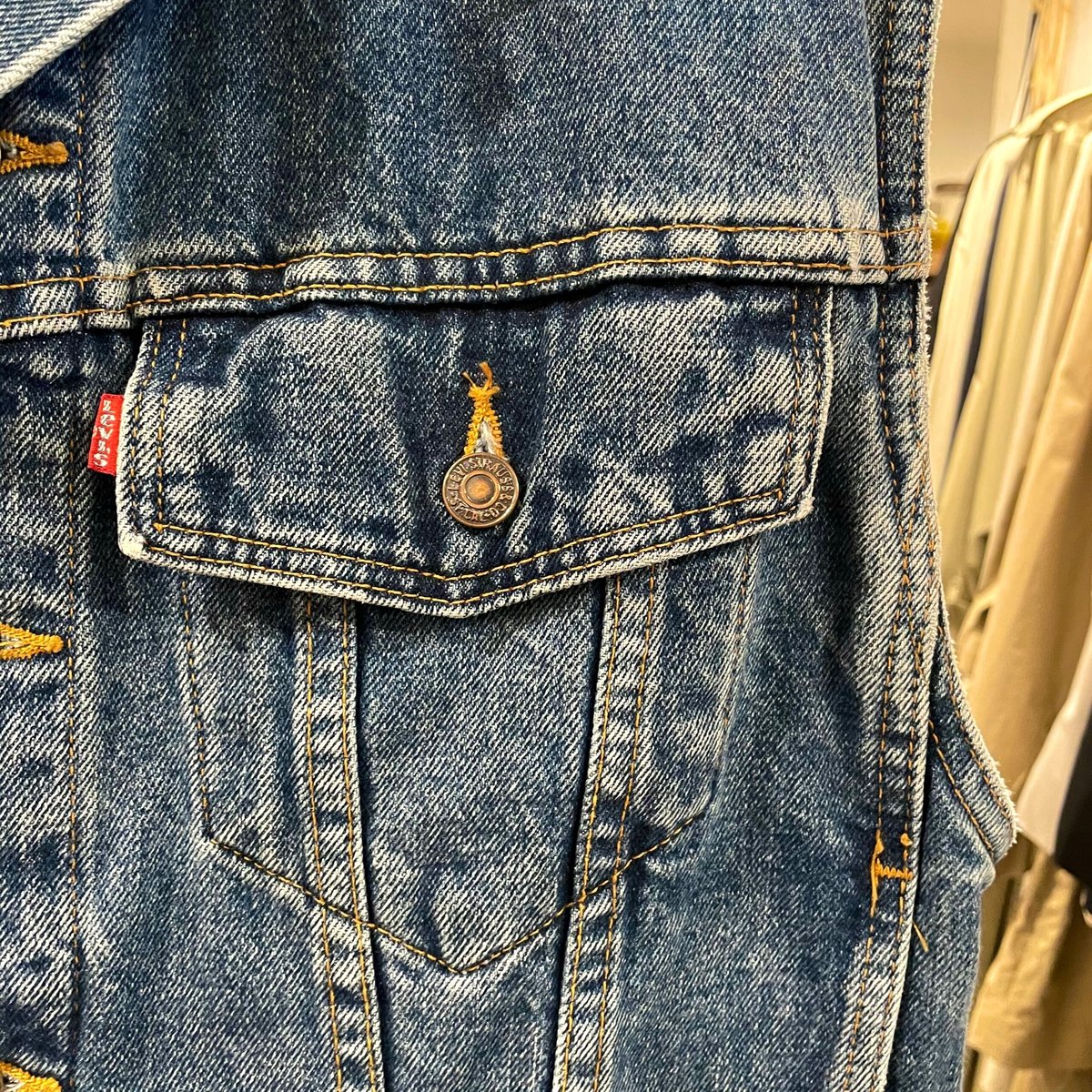 Levis 70595 4891 デニムベスト 90s USA製 リーバイス (S0723) Levis 70595 4891 デニムベスト 90s USA製 リーバイス (S0723)