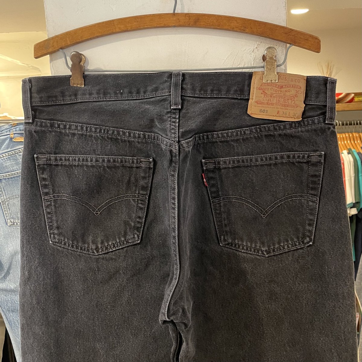 Levi's 501 00s リーバイス501 ブラックデニムパンツ 後染めブラック ...