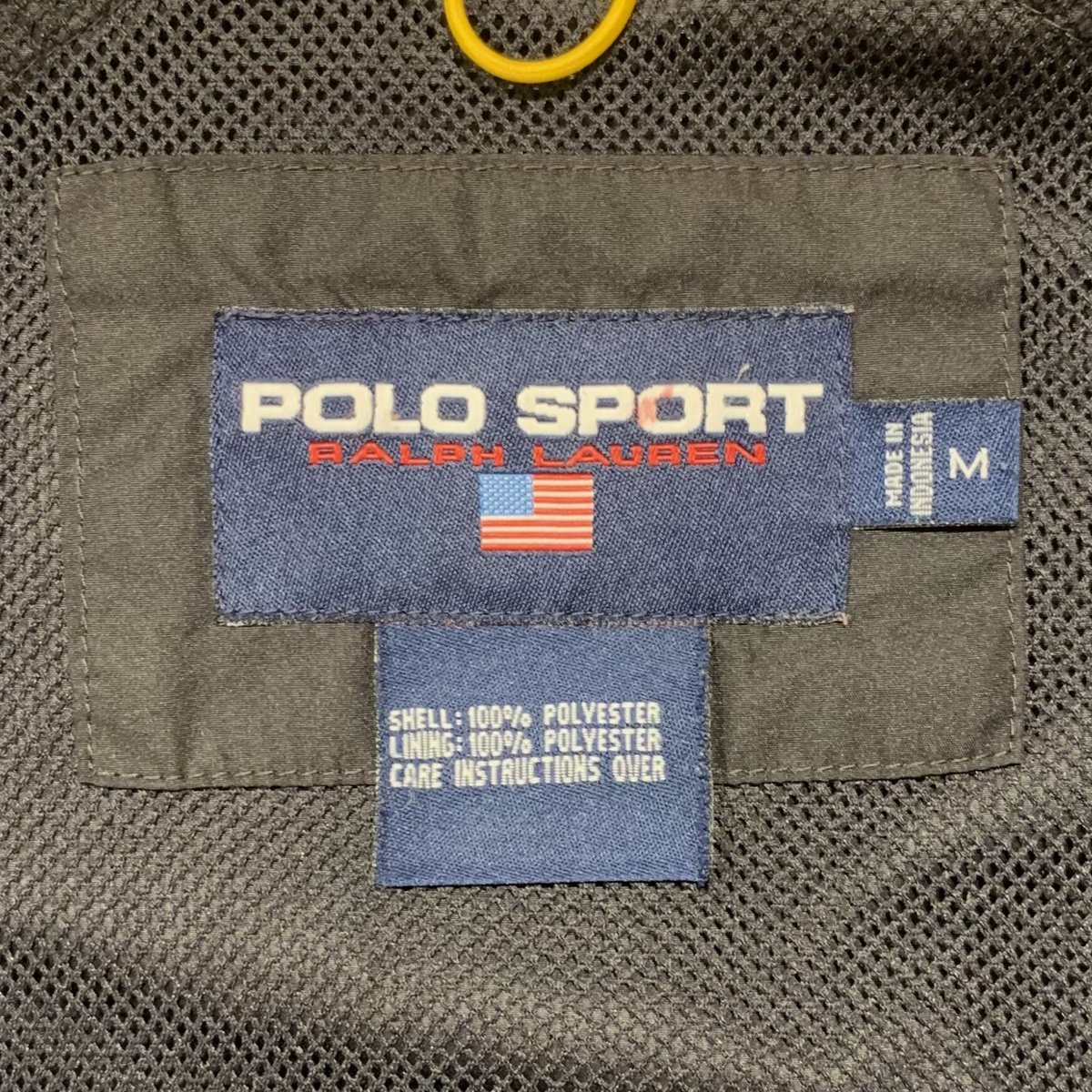 90s POLO SPORT ナイロンジャケット 黒×黄 シャカシャカ ポロ 90s POLO SPORT ナイロンジャケット 黒×黄 シャカシャカ ポロ