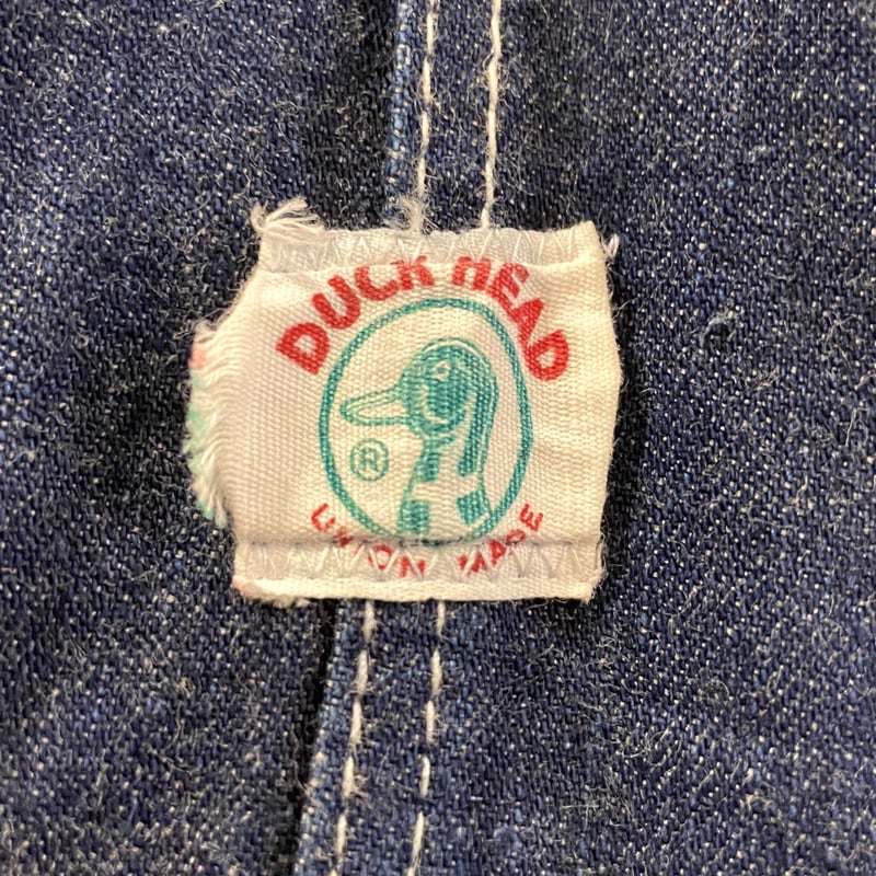 今週限定値下げ　60s DUCK HEAD ローバック　オーバーオール 60s DUCK HEAD ローバック デニム オーバーオール - Sixpacjoe