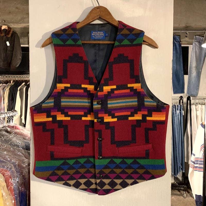 90s PENDLETON ウールベスト ネイティブ柄 USA製 ペンドルトン 90s PENDLETON ウールベスト ネイティブ柄 USA製 ペンドルトン