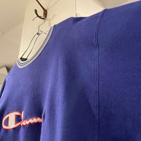 90s　Champion　リバースウィーブ　reverse weave　パープル　USA製　(S1573)