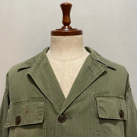 50s　US ARMY　M-47 HBT JACKET　Size SMALL　ミリタリージャケット　ヘリンボーンツイルジ　雰囲気系　(S5704)