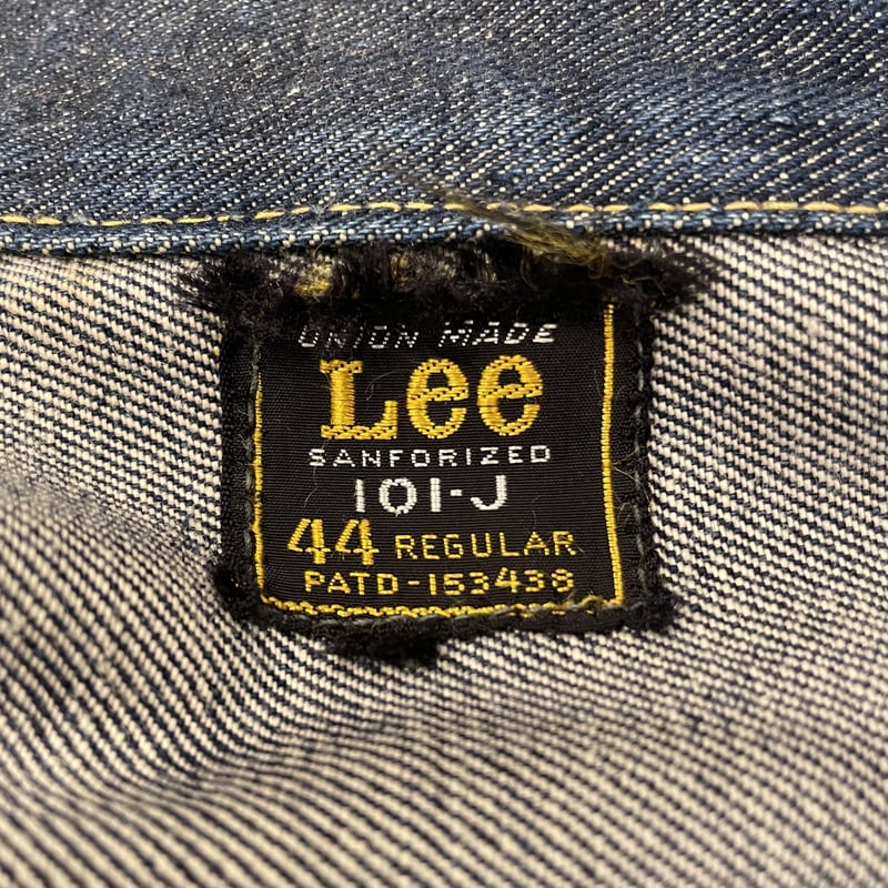 Lee 101-J 60s UNION MADE デニムジャケット ピスネームＲ表記のみ (...