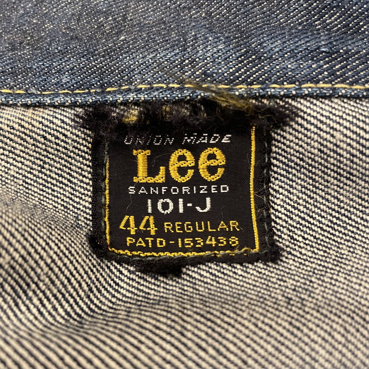 Lee 101-J 60s UNION MADE デニムジャケット ピスネームR表記 Lee 101-J 60s UNION MADE デニムジャケット ピスネームR表記
