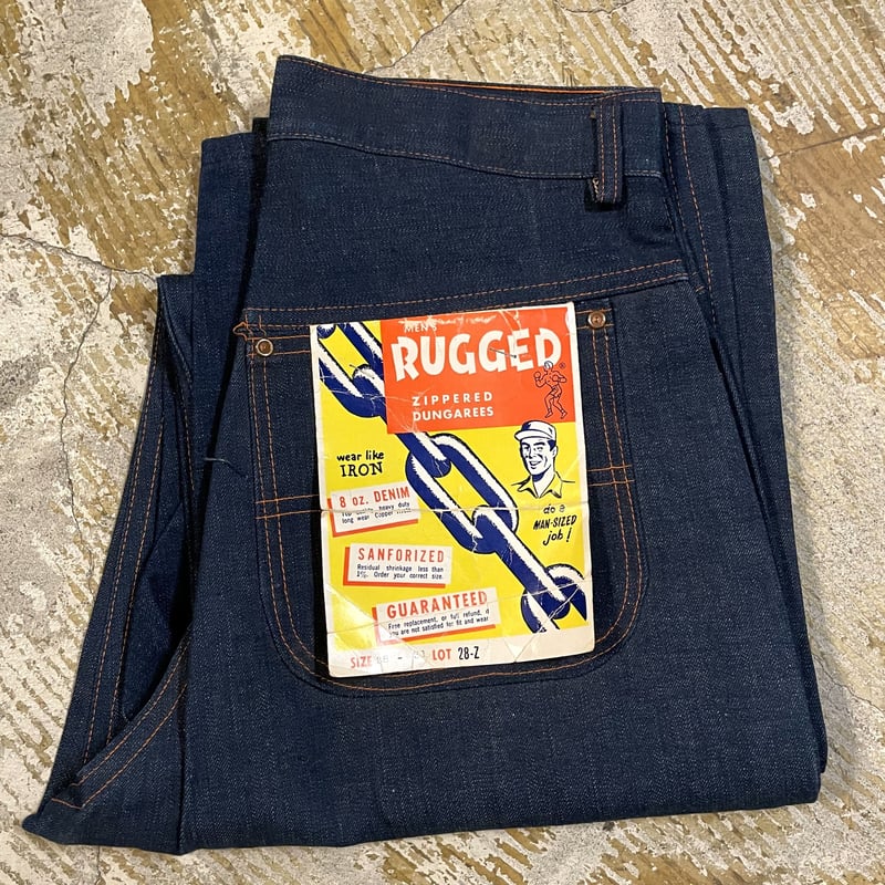 40s RUGGED デニム ペインターパンツ DEAD STOCK 28×33 RAPID 40s RUGGED デニム ペインターパンツ DEAD STOCK 28×33 RAPID