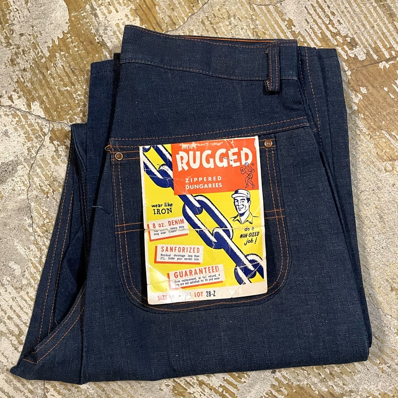 40s RUGGED デニム ペインターパンツ DEAD STOCK 28×33 RAPID ...