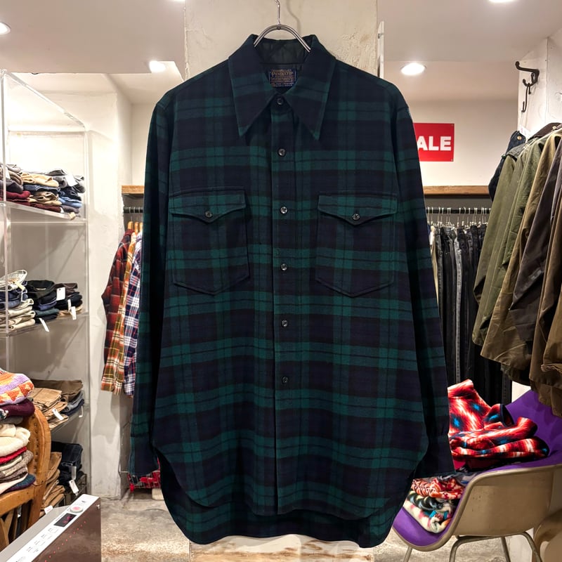 70s PENDLETON Wool Shirt USA製 ウールシャツ ブラックウォッチ 70s PENDLETON Wool Shirt USA製 ウールシャツ ブラックウォッチ