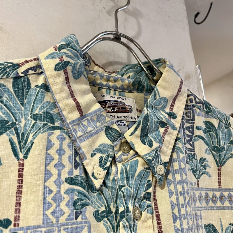 80s reyn spooner ART OF EDDY Y ハワイアンシャツ
