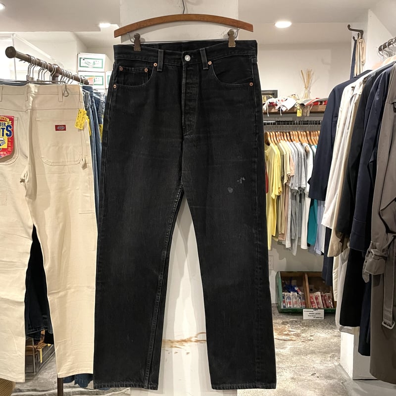 Levi's 501 90年代 リーバイス501 後染めブラックデニムパンツ