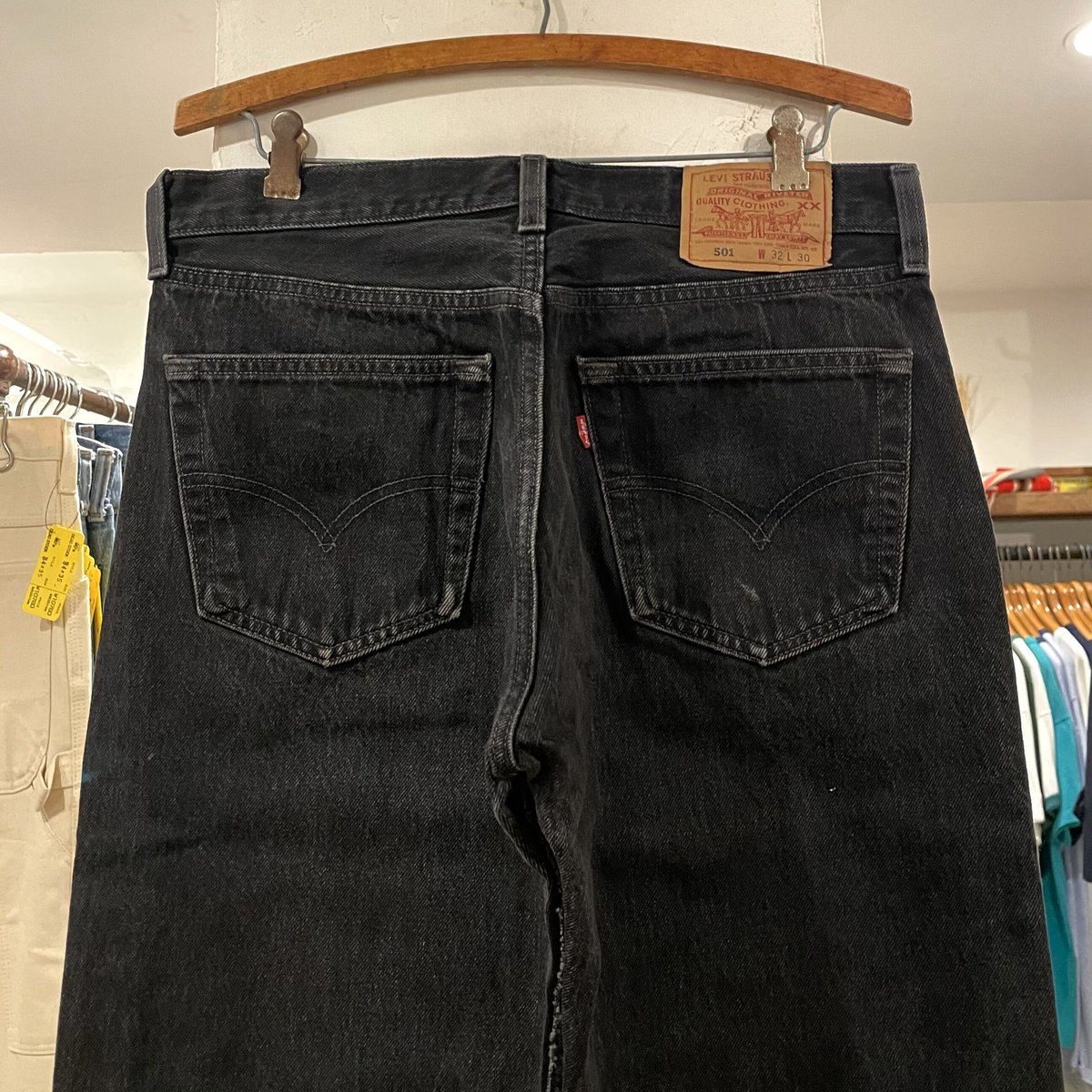 Levi's 501 90年代 リーバイス501 後染めブラックデニムパンツ Levi's 501 90年代 リーバイス501 後染めブラックデニムパンツ