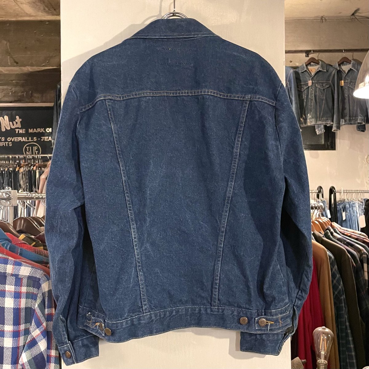 80s Wrangler デニムジャケット サイズ44L USA製 ビッグサイズ 4